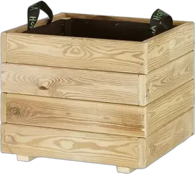 Jardinera cuadrada Pun — Montado — 59 L