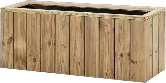 Jardinera de madera Atrium — 100 cm — 34,5 cm — 40 cm