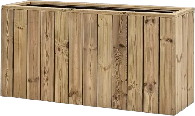 Jardinera de madera Atrium — 34,5 cm — 60 cm — 120 cm