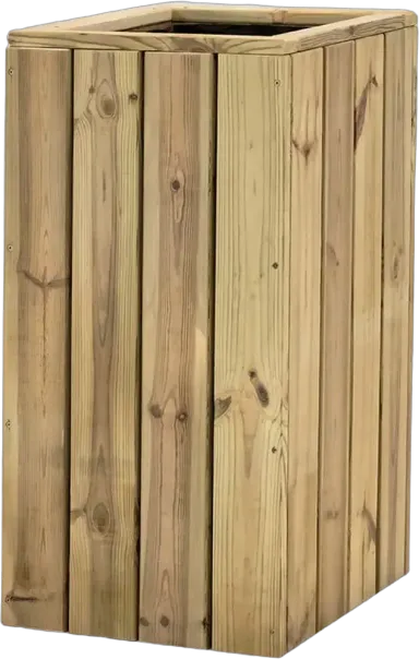 Jardinera de madera Atrium — 40 cm — 40 cm — 80 cm