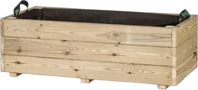 Jardinera rectangular Ghio — 75 L — Desmontado